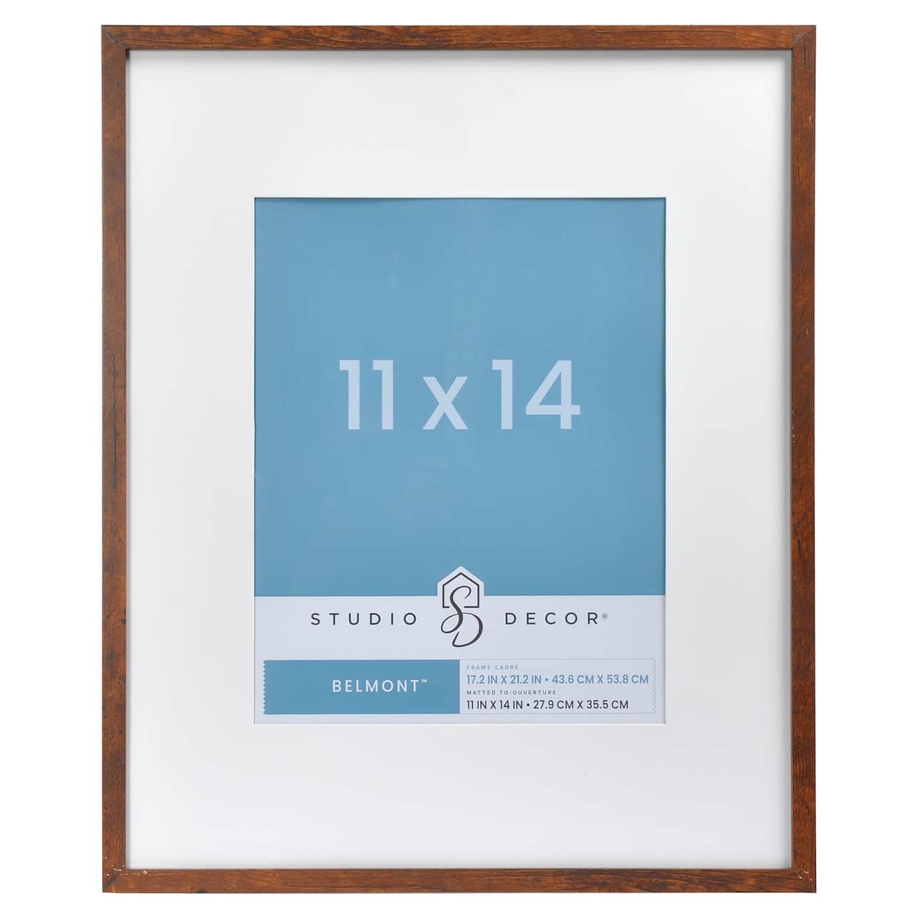8 Pack: Narrow Belmont Frame with Mat by Studio Décor®